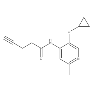 N-(5-cyclopropoxy-2-methylpyridin-4-yl)pent-4-ynamide Structure