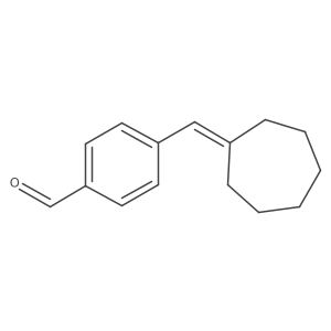 4-(Cycloheptylidenemethyl)benzaldehyde结构式