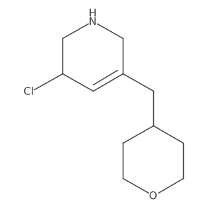3-Chloro-5-[(oxan-4-yl)methyl]-1,2,3,6-tetrahydropyridine结构式