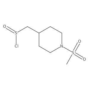(1-Methanesulfonylpiperidin-4-yl)methanesulfinyl chloride Structure