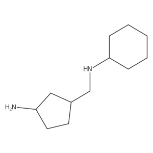 rac-N-{[(1R,3S)-3-aminocyclopentyl]methyl}cyclohexanamine Structure