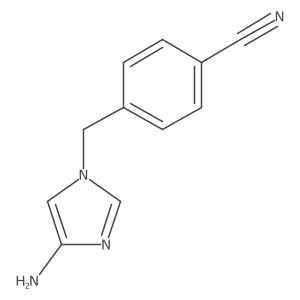 4-[(4-amino-1H-imidazol-1-yl)methyl]benzonitrile结构式