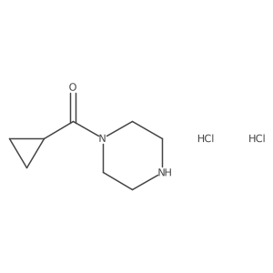 1-Cyclopropanecarbonylpiperazine dihydrochloride Structure