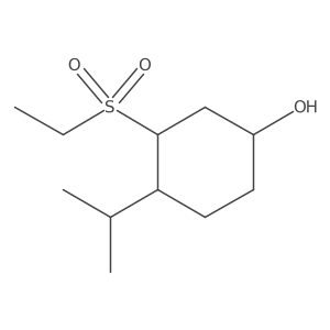 3-(Ethanesulfonyl)-4-(propan-2-yl)cyclohexan-1-ol结构式