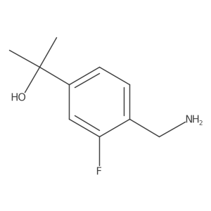 2-(4-Aminomethyl-3-fluoro-phenyl)-propan-2-ol Structure