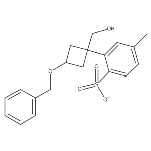 2-(3-(Benzyloxy)-1-(hydroxymethyl)cyclobutyl)-4-methylbenzenesulfonate结构式