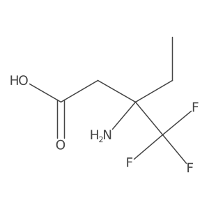 3-Amino-3-(trifluoromethyl)pentanoic acid Structure