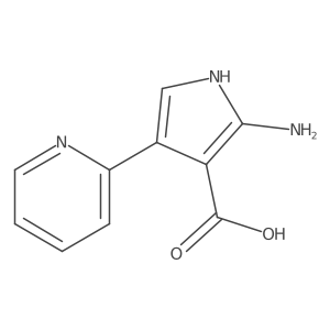 2-amino-4-(pyridin-2-yl)-1H-pyrrole-3-carboxylic acid结构式