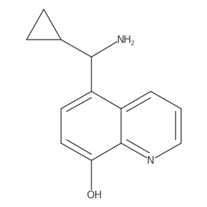 5-[Amino(cyclopropyl)methyl]quinolin-8-ol结构式
