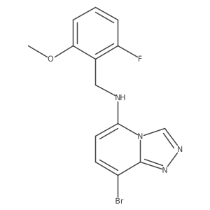 8-bromo-N-[(2-fluoro-6-methoxyphenyl)methyl]-[1,2,4]triazolo[4,3-a]pyridin-5-amine Structure