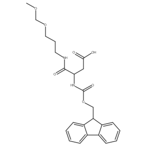 3-({[(9H-fluoren-9-yl)methoxy]carbonyl}amino)-3-{[3-(methoxymethoxy)propyl]carbamoyl}propanoic acid结构式