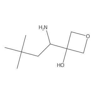 3-(1-Amino-3,3-dimethylbutyl)oxetan-3-ol Structure