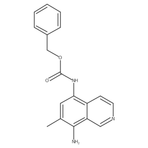 benzyl N-(8-amino-7-methylisoquinolin-5-yl)carbamate结构式