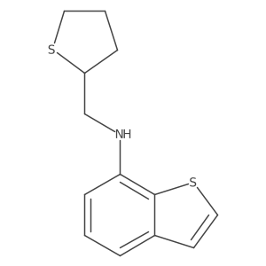 N-[(thiolan-2-yl)methyl]-1-benzothiophen-7-amine结构式