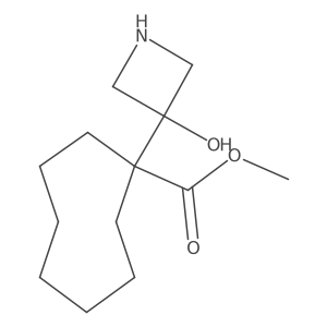 Methyl 1-(3-hydroxyazetidin-3-yl)cyclooctane-1-carboxylate结构式