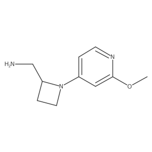 [1-(2-Methoxypyridin-4-yl)azetidin-2-yl]methanamine结构式