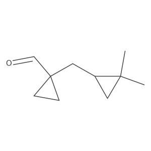 1-[(2,2-Dimethylcyclopropyl)methyl]cyclopropane-1-carbaldehyde结构式