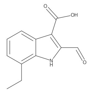 7-ethyl-2-formyl-1H-indole-3-carboxylic acid Structure