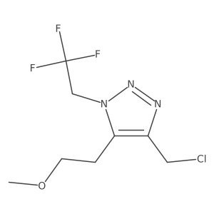 4-(chloromethyl)-5-(2-methoxyethyl)-1-(2,2,2-trifluoroethyl)-1H-1,2,3-triazole Structure