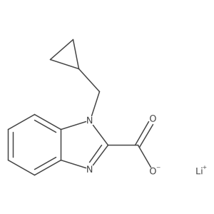 Lithium 1-(cyclopropylmethyl)-1H-benzo[d]imidazole-2-carboxylate Structure