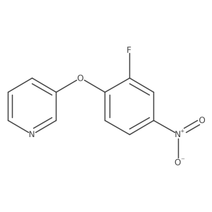 3-(2-Fluoro-4-nitrophenoxy)pyridine结构式
