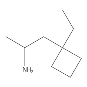 (2S)-1-(1-ethylcyclobutyl)propan-2-amine结构式