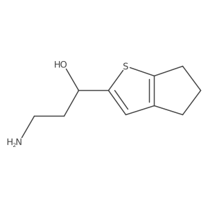 (1S)-3-amino-1-{4H,5H,6H-cyclopenta[b]thiophen-2-yl}propan-1-ol Structure