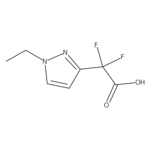 2-(1-ethyl-1H-pyrazol-3-yl)-2,2-difluoroacetic acid Structure
