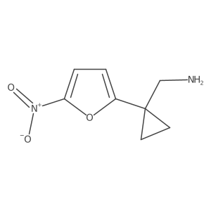 [1-(5-Nitrofuran-2-yl)cyclopropyl]methanamine结构式