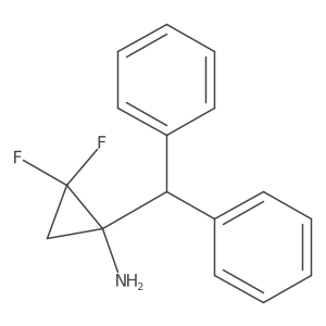 1-(Diphenylmethyl)-2,2-difluorocyclopropan-1-amine Structure