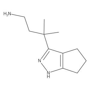 3-{1H,4H,5H,6H-cyclopenta[c]pyrazol-3-yl}-3-methylbutan-1-amine Structure
