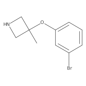 3-(3-Bromophenoxy)-3-methylazetidine结构式