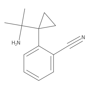2-[1-(2-Aminopropan-2-yl)cyclopropyl]benzonitrile结构式