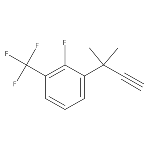 2-Fluoro-1-(2-methylbut-3-yn-2-yl)-3-(trifluoromethyl)benzene结构式