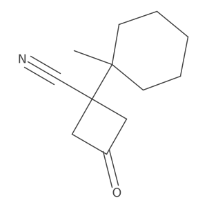 1-(1-Methylcyclohexyl)-3-oxocyclobutane-1-carbonitrile结构式
