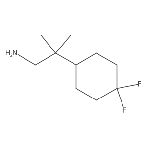 2-(4,4-Difluorocyclohexyl)-2-methylpropan-1-amine结构式
