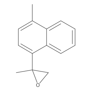 2-Methyl-2-(4-methylnaphthalen-1-yl)oxirane结构式