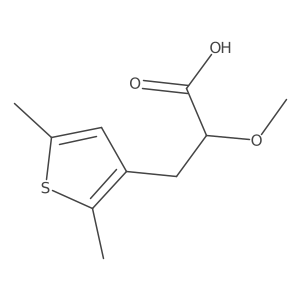 3-(2,5-Dimethylthiophen-3-yl)-2-methoxypropanoic acid Structure
