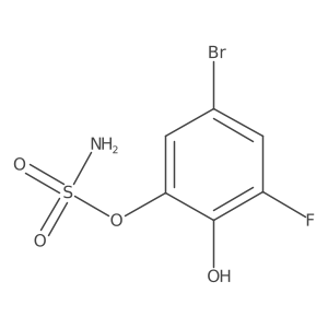 5-Bromo-3-fluoro-2-hydroxyphenyl sulfamate Structure