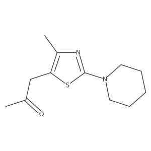 1-[4-Methyl-2-(piperidin-1-yl)-1,3-thiazol-5-yl]propan-2-one Structure