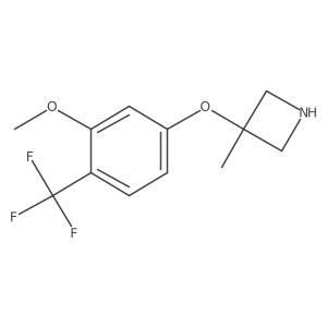 3-[3-Methoxy-4-(trifluoromethyl)phenoxy]-3-methylazetidine Structure