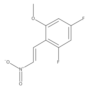 1,5-Difluoro-3-methoxy-2-(2-nitroethenyl)benzene结构式