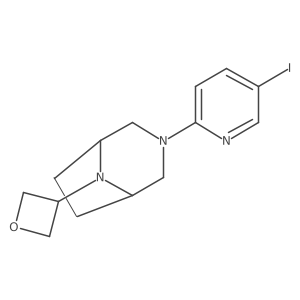 3-(5-Iodopyridin-2-YL)-8-(oxetan-3-YL)-3,8-diazabicyclo[3.2.1]octane结构式