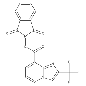 1,3-dioxo-2,3-dihydro-1H-isoindol-2-yl 2-(trifluoromethyl)imidazo[1,2-a]pyridine-8-carboxylate结构式