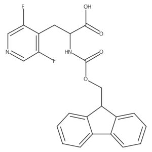 3-(3,5-difluoropyridin-4-yl)-2-({[(9H-fluoren-9-yl)methoxy]carbonyl}amino)propanoic acid Structure