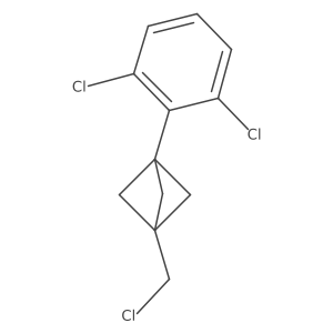 1-(Chloromethyl)-3-(2,6-dichlorophenyl)bicyclo[1.1.1]pentane结构式