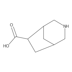 3-Azabicyclo[3.2.1]octane-6-carboxylic acid结构式