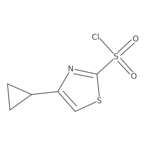 4-Cyclopropyl-1,3-thiazole-2-sulfonyl chloride结构式