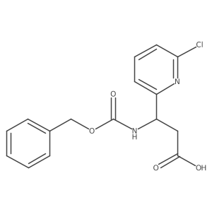 (3S)-3-{[(benzyloxy)carbonyl]amino}-3-(6-chloropyridin-2-yl)propanoic acid结构式