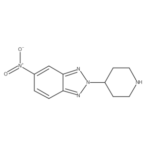5-Nitro-2-piperidin-4-ylbenzotriazole结构式